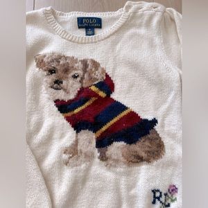 Polo Ralph Lauren kids dog cotton sweater size 6